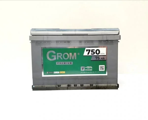 GROM PREMIUM 75ah R+750A