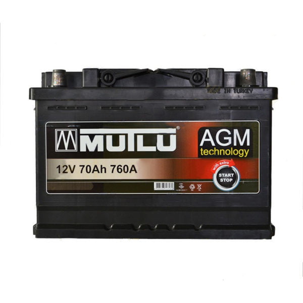 MUTLU AGM START-STOP 70AH R+ 760A