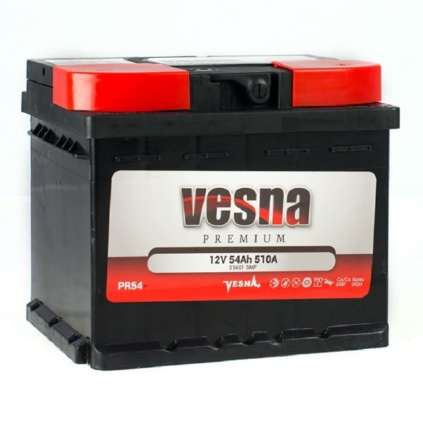 Vesna Power 54 Ah R+ 510A