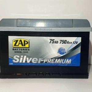 ZAP 75 Ah R+ 750A Silver Premium