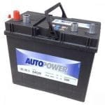 AUTOPOWER 45 А.ч Прямая полярность. Азия узкий, тонкие клеммы