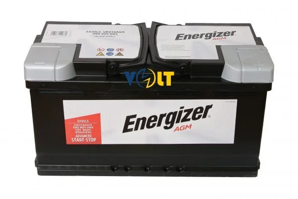 AGM Energizer 95Ah 850A вид сверху