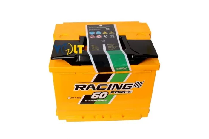 Racing Force 6СТ-60 R+ 600AH вид сверху