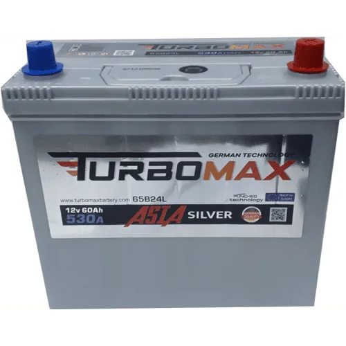 TURBOMAX SILVER ASIA 60Ah 530A 65B24L