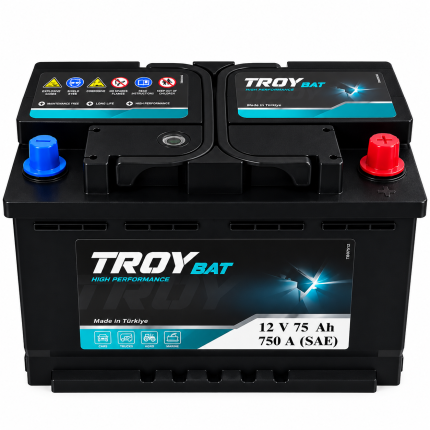 Аккумулятор Troy BAT 75 ah 750A R+