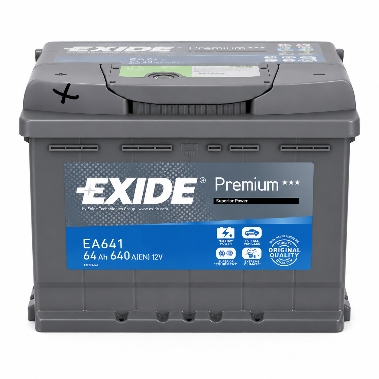 Аккумулятор Exide 64аh R+640A Аккумулятор Exide 64аh R+640A