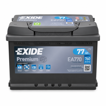 Аккумулятор Exide 77аh R+770A