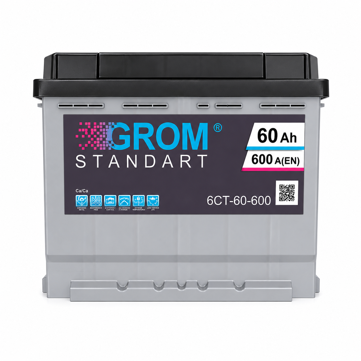 Аккумулятор GROM 60ah R+600A Аккумулятор GROM 60ah R+600A