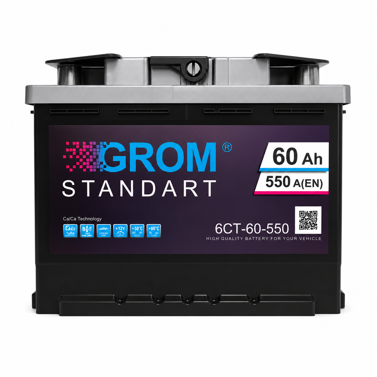 Аккумулятор GROM STANDART 50ah L+550A Аккумулятор GROM STANDART 50ah L+550A