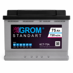 Аккумулятор GROM STANDART 75ah R+720A