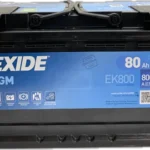 EXIDE 80Ah R+ 800A