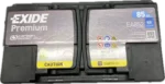 EXIDE 85AH R+ 800A вид сверху