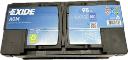 EXIDE AGM 95Ah R+ 900A вид сверху
