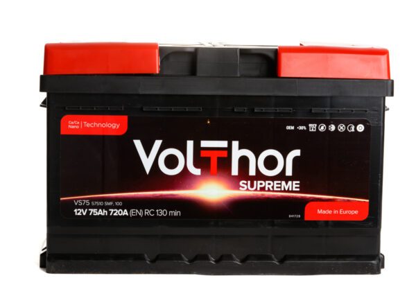 VolThor 6CT-75 АзЕ Supreme 75 Ah 720A R