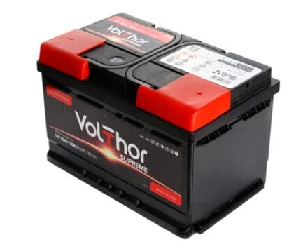 VolThor 6CT-75 АзЕ Supreme 75 Ah 720A R вид сбоку