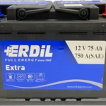 Аккумулятор ERDIL 75Ah R+750A