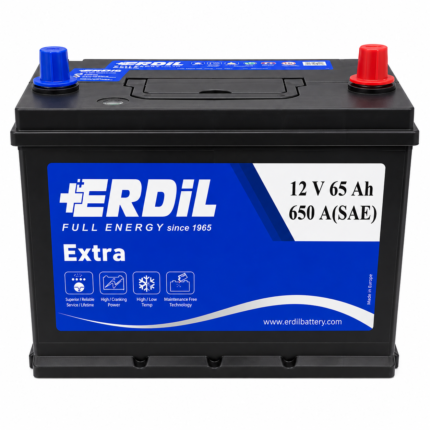 Аккумулятор ERDIL R+ 65Ah 650A Азия