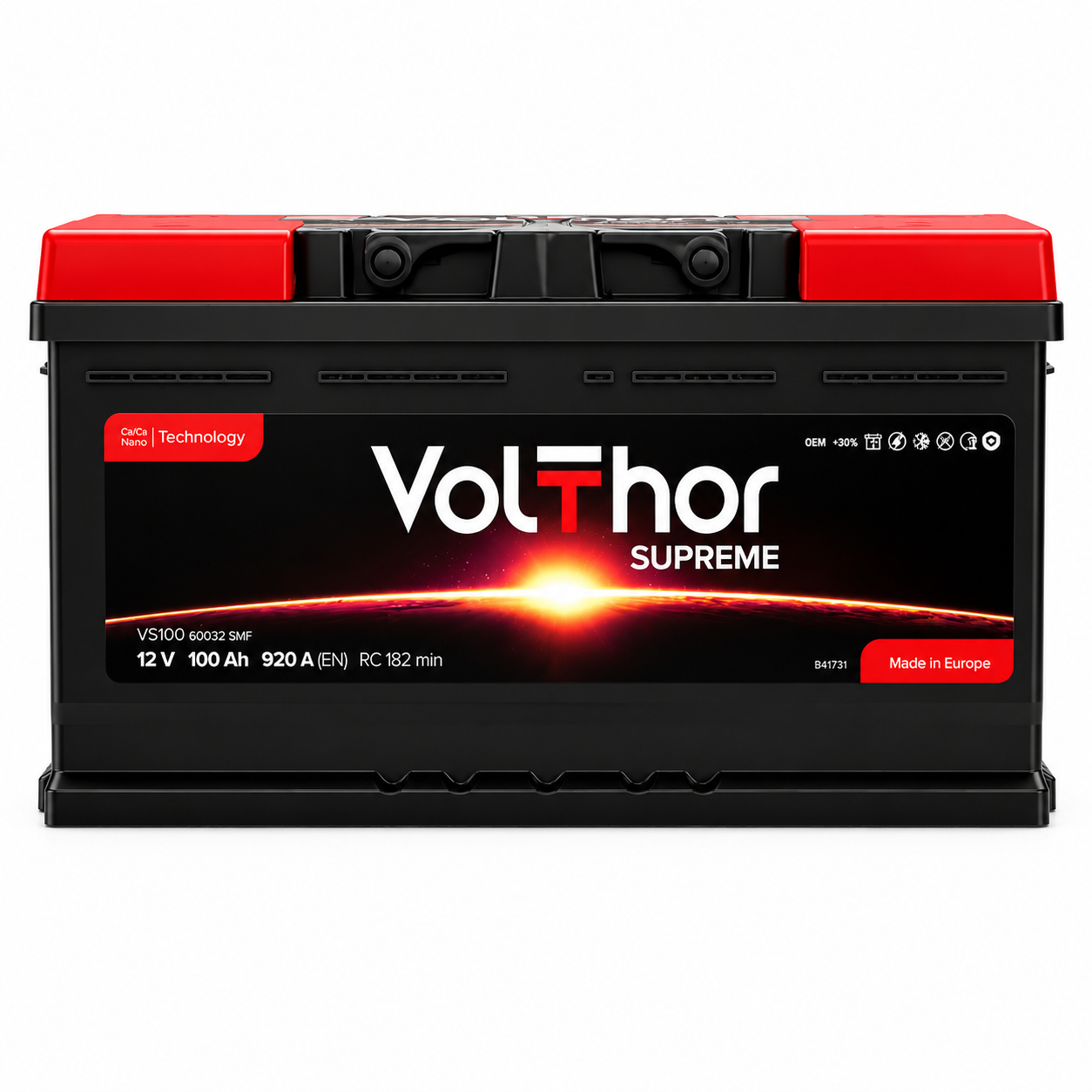 Аккумулятор VolThor 6CT-100 АзЕ Supreme 100 Ah 920A R+ Аккумулятор VolThor 6CT-100 АзЕ Supreme 100 Ah 920A R+