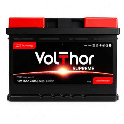 Аккумулятор VolThor 6CT-75 АзЕ Supreme 75 Ah 720A R