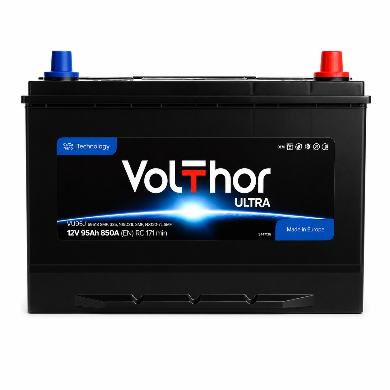 Аккумулятор VolThor Asia ULTRA 95 Ah 850A R Аккумулятор VolThor Asia ULTRA 95 Ah 850A R