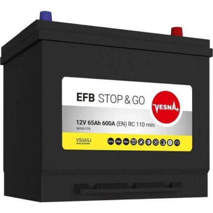 Vesna 6 CT-65-R EFB 65 Ah R+ 600A
