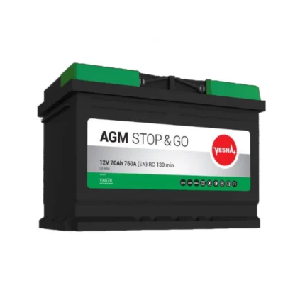 Vesna AGM 70 Ah R+ 760A En