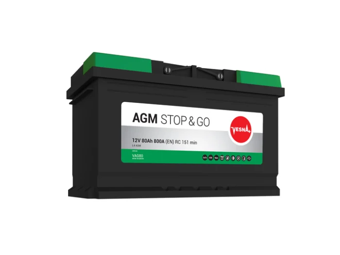 Vesna AGM 80 Ah R+ 800A