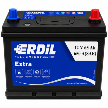 Аккумулятор ERDIL R+ 65Ah 650A