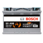 Автомобильный аккумулятор BOSCH AGM S5A 080 70Aс 760A R+