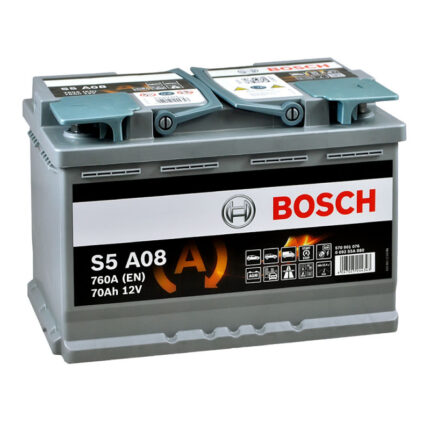 Автомобильный аккумулятор BOSCH AGM S5A 080 70Aс 760A R+