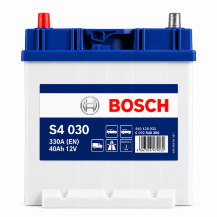 Автомобильный аккумулятор Bosch S4030 40Ah 330A L+