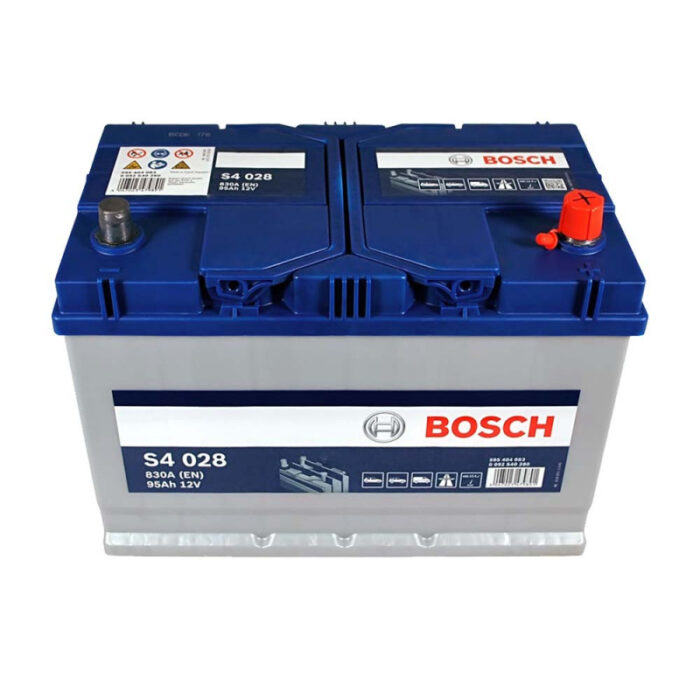 Аккумулятор BOSCH S40 280 (D31) Asia 95Ah 830A R+ вид сверху