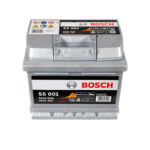 Аккумулятор BOSCH S50 010 (LB1) 52Ah 520A R+ вид сверху