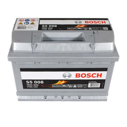 Аккумулятор BOSCH S50 080 77Ah 780A R+ вид сверху