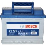 Аккумулятор Bosch S4 005 60Ah 540A L+ вид сверху
