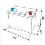 Аккумулятор Bosch S4 005 60Ah 540A L+ размеры