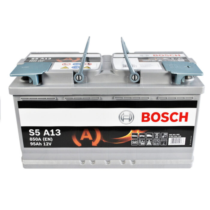 Аккумулятор Bosch S5 A13 AGM 95Ah 850A R+ вид сверху