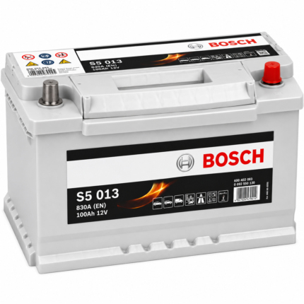 Аккумулятор Bosch S5 Silver Plus 100Ah 830A 12V R+