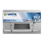 Аккумулятор Varta Blue Dynamic (E11) 74Ач 680A R+ (L3) вид сверху