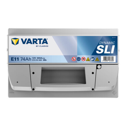 Аккумулятор Varta Blue Dynamic (E11) 74Ач 680A R+ (L3) вид сверху