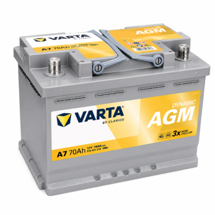 Аккумулятор Varta Dynamic AGM 12В 70Аг 760А (EN) R+