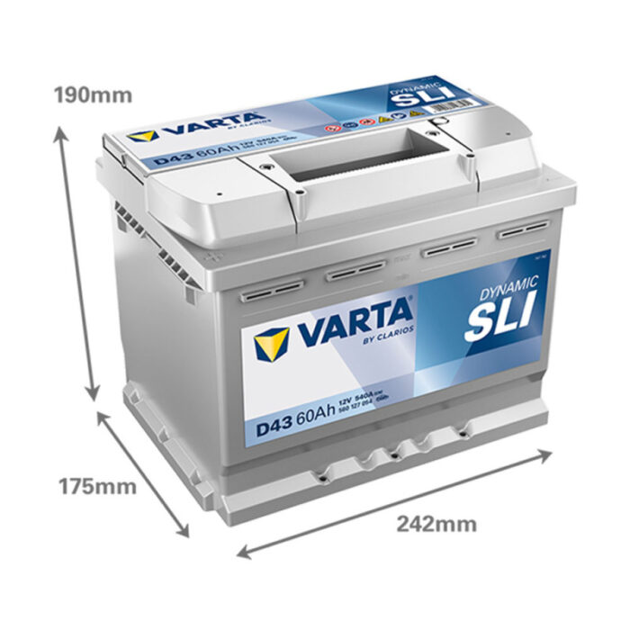 Аккумулятор Varta Blue Dynamic (D24) 60Ah 540A R+ (L2) — изображение 2