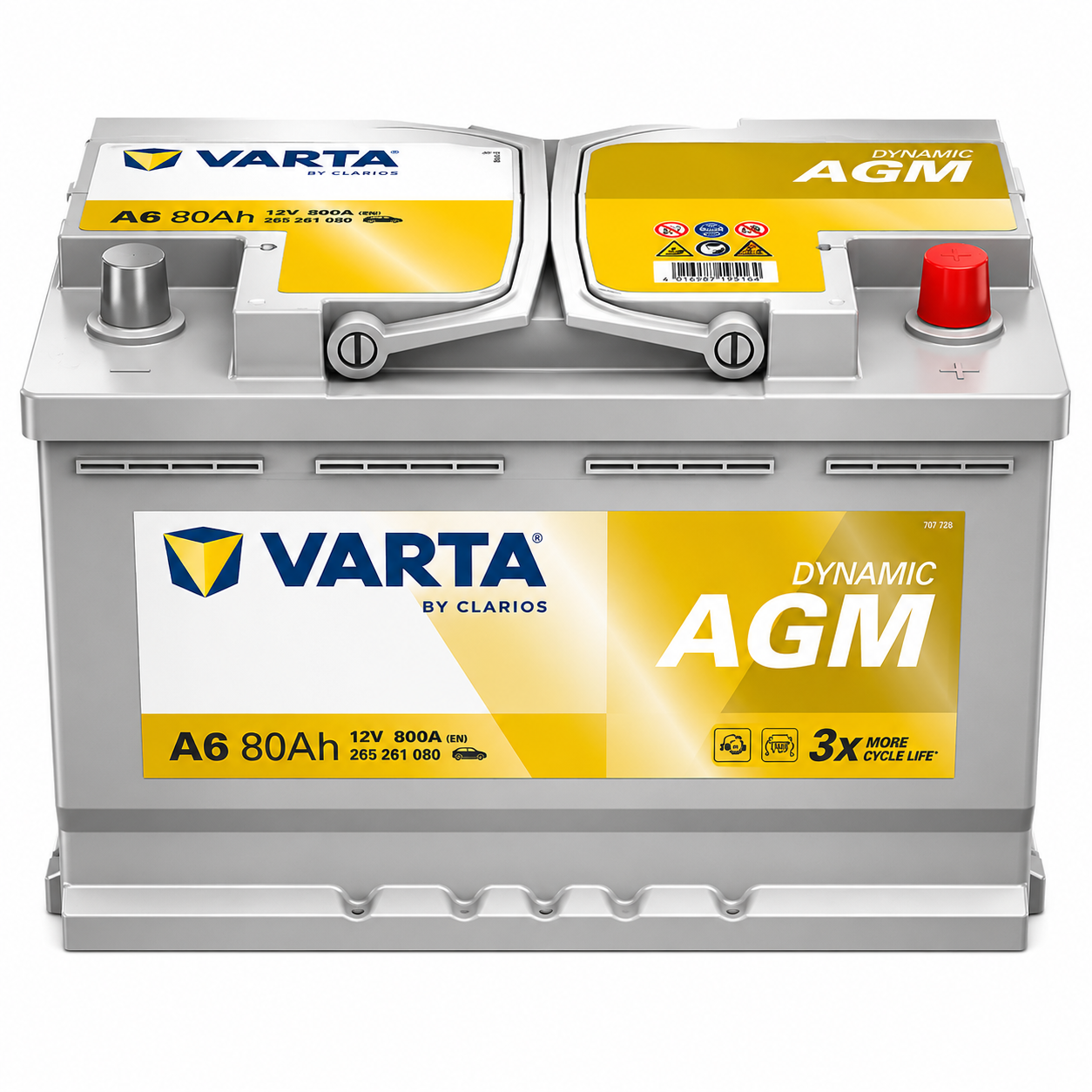 Аккумулятор Varta Dynamic AGM 80Ah 800A R+ (A6F21) Аккумулятор Varta Dynamic AGM 80Ah 800A R+ (A6F21)