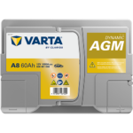 Аккумулятор Varta Dynamic AGM (A9) 50Ah 680A R+ вид сверху
