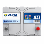 Аккумулятор Varta SLI Dynamic (D47) 60Ah 540A JR+ вид сверху