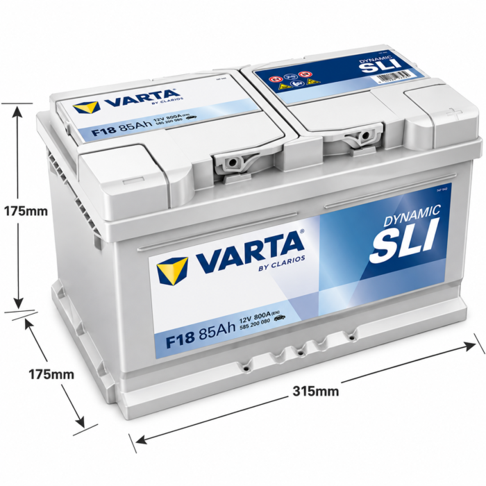 Аккумулятор Varta SLI Dynamic (F18) 85Ah 800A R+ — изображение 3